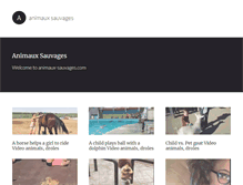 Tablet Screenshot of animaux-sauvages.com